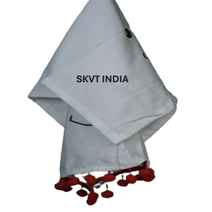 Essuie-tout de cuisine en tissu de sac à farine 100 % coton biologique, imprimé numériquement avec motif floral, réutilisable, recyclable et jetable - Product Image 3