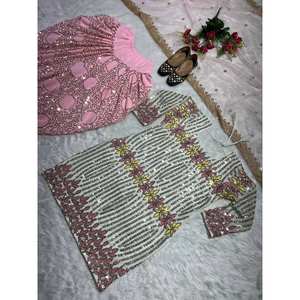 ชุดสูทปาร์ตี้ออกแบบโดยดีไซเนอร์สำหรับผู้หญิง doti salwar dupatta - Product Image 2