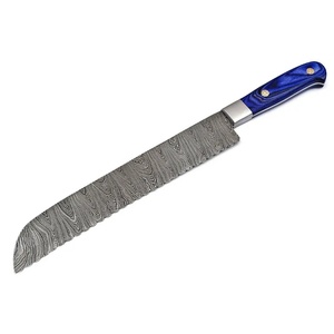 Juego de Cuchillos de Chef Profesionales de Acero de Damasco Hechos a Mano por Ahmad Fabric, 7 Piezas, Mango de Resina, Funda de Cuero, Diseño Moderno, Personalizable - Product Image 5