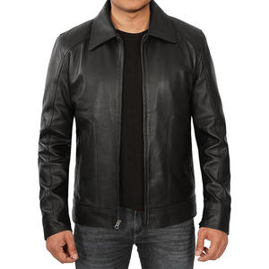 RELEVO INDUSTRY Premium Vegetable Tanned Real <b>Leather</b> High Street <b>Men's</b> Winter Fashion <b>Jacket</b> Front Sustainable Quilted Design - Product Image 2