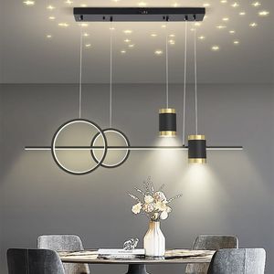 2-Ring Led Hanglamp Gouden Geometrische Hanger In Messing Chique Kroonluchters En Hanglampen - Product Image 2