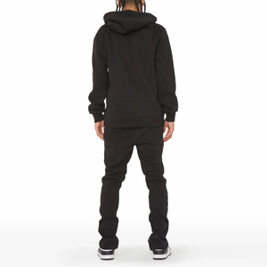 Ensemble de survêtement personnalisé 2 pièces en molleton épais de coton French Terry, coupe droite et large, pour homme - Product Image 2