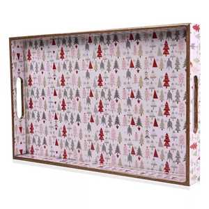 Juego de bandejas de servir modernas de MDF Meena Art de primera calidad, aptas para lavavajillas, decorativas y hechas a mano para comedor, cocina, hogar, restaurante, hotel, regalo. - Product Image 6