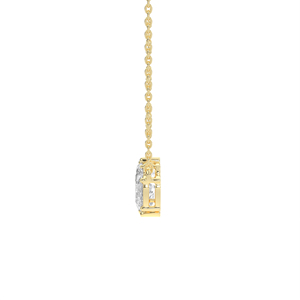 Colgante con Formas Geométricas Variadas, Corte Rectangular, Navette, Gota de Agua, Detalles en Oro Rosa de 14kt y 18kt, Joyería Fina HPHT - Product Image 6