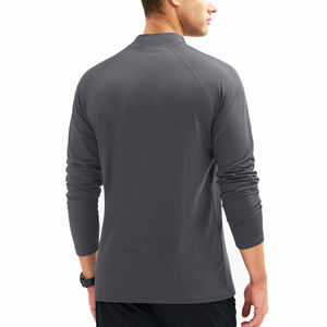 Chemises de sport pour hommes à manches longues, compression, logo personnalisé, haute qualité, impression sur mesure, protection anti-UV, vente en gros - Product Image 2