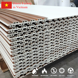 Fluted <b>PVC</b> <b>Wall</b> Panel Modern Design Waterproof Household Use Zero Formaldehyde Hotel Lobby Project ODM Supplier 3-Year Warranty - Product Image 1