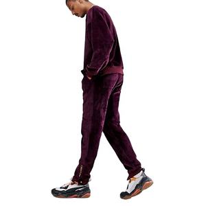New Long Sleeve Active Jogger Suit Training Sweatsuit Men Fitted Velour Hooded Velvet Tracksuit - Product Image 2