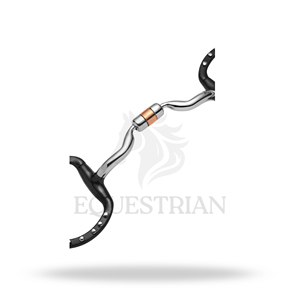 บิตม้าแบบ EGGBUTT LOW PORT CAPSULE สีเงินลายจุด ขนาดมาตรฐาน สำหรับควบคุมการขี่ - Product Image 3