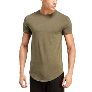 T-shirt confortable 100 % polyester coton, col rond, couleur unie, avec logo personnalisé, coupe ajustée, idéal pour l'été - Product Image 1