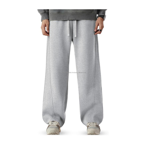 กางเกงวอร์มผู้ชายทรงหลวม ผ้าฟลีซอ็อกซ์ฟอร์ด ขากว้าง มีกระเป๋า ทรงหลวม ปรับเอวได้ ยี่ห้อ Waseem Impex น้ำหนักเบา เป็นมิตรกับสิ่งแวดล้อม - Product Image 1