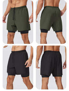 Shorts de sport personnalisés en gros pour hommes, séchage rapide, respirants, décontractés, design moderne, fournisseur - Product Image 6