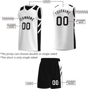 Camiseta de Baloncesto Reversible Personalizada para Hombre, Juvenil, Deportiva, con Nombre del Equipo, Número y Logotipo Impresos - Product Image 4