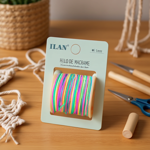 Filo per Macramè ILAN 1mm 100M Multicolore per Lavori Artigianali - Product Image 3