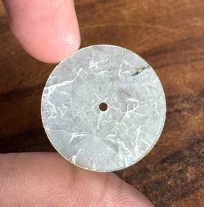 A K Gems - Piedra Preciosa Natural de Piterita de 28.50 mm, Grosor de 0.70 mm, Orificio Central de 2 mm, Piedra Suelta para Esferas de Reloj Hechas a Mano (Rajasthan) - Product Image 3