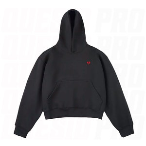 Custom Solid Boxy Cropped <b>Pullover</b> Hoodies <b>for</b> Women <b>Men</b> Unisex Y2K Oversized Hoodie with Pocket Casual Short Sweatshirt Streetw - Product Image 3