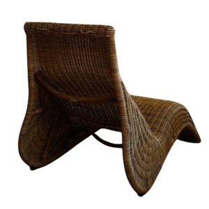 เก้าอี้อาบแดดทำจากไม้และหวายแบบพรีเมี่ยมพร้อมเบาะรองนั่งกลางแจ้งทันสมัยเก้าอี้อาบแดดชายหาดเก้าอี้หวาย - Product Image 6