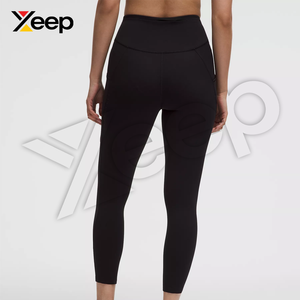 Leggings Deportivos para Mujer, Largos, Sólidos, Duraderos, con Paneles Frontales XC-WL-17, Transpirables, de Secado Rápido, Cintura Elástica, Sencillos - Product Image 2