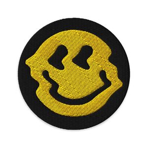 Six Trend Sports Patch brodé circulaire pour vêtement, à coudre avec épingle de sûreté, en tissu jaune et noir, style simple - Product Image 4