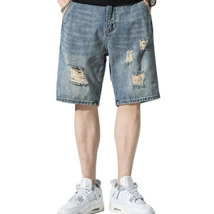 Pantalones Cortos de Mezclilla Vintage para Hombre, Diseño Personalizable, Transpirables, de Alta Calidad, 100% Algodón, Novedad de Temporada, Verano/Invierno - Product Image 1
