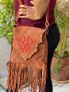 Sac à main en cuir véritable pour femme, sac à franges élégant, vente en gros, sacs à bandoulière - Product Image 3