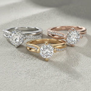 Anillo de compromiso de diamante cultivado en laboratorio Stonewels, engaste de oro de 14K con puntas retorcidas y corte en forma de cometa, certificado para novias - Product Image 4