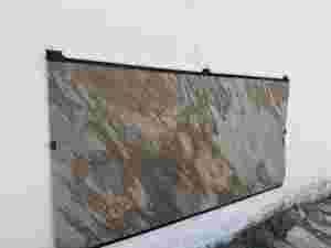 Autumn White Flexible Slate <b>Stone</b> Veneer Sheet Soft Light Natural Wall Covering for Interior Exterior Facade Decor - Product Image 3