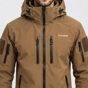 Waterproof Eco-Friendly Windproof Hiking Bomber <b>Jacket</b> <b>Men</b> High Street Breathable Winter Hooded Zipper OEM Custom Brand <b>Long</b> - Product Image 5