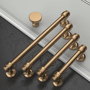 <b>Antique</b> Finish Solid Metal Brass Cabinet Door Handles Premium Furniture Pulls for <b>Wardrobe</b> and Brass Cabinet Bar Handles - Product Image 1
