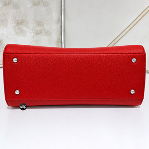 <b>Red</b> PU Womens Tote Bag with Chain Strap Solid Color Elegant Wholesale Daily Use Large Capacity Shoulder Bags All Seasons Fashion - Product Image 3
