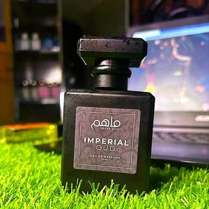 Maham Scents 50ml Parfum pour Homme Imperial Oud Eau de Parfum Flacon en Verre Noir Mat Luxe Longue Durée Oriental Boisé Spray - Product Image 6