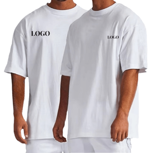 Camiseta de Cuello Redondo Extra Grande para Hombre, Talla Estadounidense, Logotipo Personalizado OEM, 300 g/m², Unisex, Tejido Premium, 100% Algodón, Impresión en Serigrafía, Color Sólido - Product Image 1