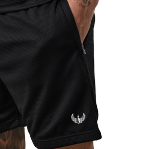 <b>Mens</b> Solid <b>Black</b> Mesh Athletic <b>Shorts</b> Casual Gym Training Running Sportswear Breathable Quick Dry Waterproof Eco-Friendly - Product Image 3
