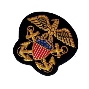 Écusson brodé personnalisé Aigle et Bouclier, à coudre, forme irrégulière, en tissu, style classique, pour vêtement - Product Image 2