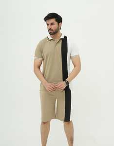 Wholesale Men Summer Shirt and Shorts <b>Set</b> Casual 2 Piece Matching Outfit Custom Logo Men Two Piece Shirt Shorts <b>Set</b> Streetwear - Product Image 4