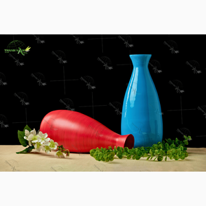 Florero de bambú de diseño minimalista de artesanía tradicional para uso decorativo - Product Image 1