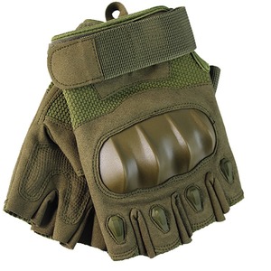 Gants de sport demi-doigts noirs en PU avec fermeture auto-agrippante unisexe pour l'entraînement de fitness estival et la protection - Product Image 3
