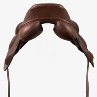 Selle de dressage et de cross-country professionnelle en cuir italien de haute qualité, modèle Western Monoflap, pour chevaux, avec arceau en plastique, pour la course anglaise, fabriquée en Inde.