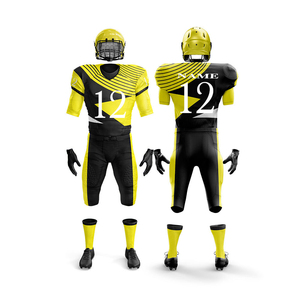 Uniformes de Fútbol Americano de Tela de Poliéster de Primera Calidad al Por Mayor para Adultos y Jóvenes, Uniformes Personalizados Transpirables - Product Image 3