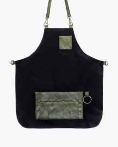 Tabliers de cuisine en cuir et toile pour femme et homme, tablier de chef, styliste, pour grillades, restaurant, bar, boutique, cafés, salons de beauté, salons de manucure, uniforme - Product Image 5