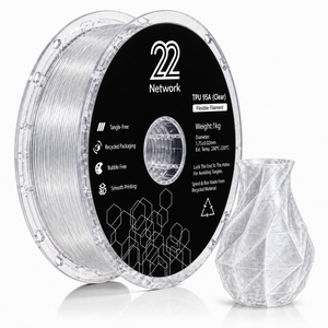 Filament TPU 95A Transparent 1,75 mm Bobine de 1 kg Flexible Haute Élasticité pour Imprimante 3D Vente en Gros - Product Image 1
