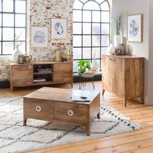 Mueble para TV Vandana Cresta Optima de madera de mango - Product Image 1