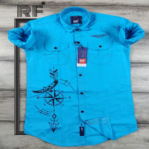 Camiseta de Manga Larga para Niños, de Algodón Twill, Diseño Sólido, Transpirable, Anti-Pilling, Estilo Casual Elegante, Cómoda, para Todas las Edades - Product Image 2