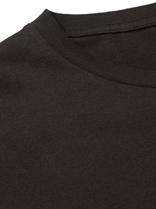 Camiseta Negra para Hombre, 100% Algodón, Tejido Transpirable, Cómoda, Ajustada, con Logotipo Personalizado Bordado, Cuello Redondo - Product Image 5