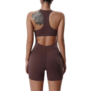 Women's Sportswear Gym Top High Waist Leggings Set Y-Shape Bra Fitness Workout Clothes with Breathable Feature Logo on Front - Product Image 6