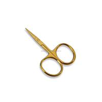Ciseaux de pédicure de précision ASAP, lame courbée en acier inoxydable, pliables, pour droitiers, pour sourcils, moustaches et barbes, usage expert
