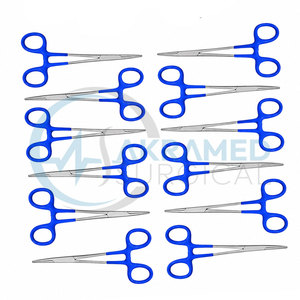 Juego de 12 Pinzas Hemostáticas para Mosquitos, 5 Pulgadas, Curvas, de Acero Inoxidable, Certificadas por la CE, Instrumentos de Cirugía General - Product Image 3