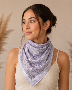 100% Cotton Bandana Floral Boho Women's Summer <b>Head</b> <b>Scarf</b> 20x20 Customized Color Neck Wrap Hair Accessory Breathable Lightweight - Product Image 1