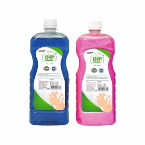 ISHAN HYGIENIC 1 Ltr Each Ocean Blue and Rose Eco-Friendly Perfumed <b>Hand</b> Wash Liquid <b>Refill</b> Pack with Dispenser - Product Image 2