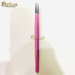 Pinzas de Alta Calidad para Extensión de Pestañas Rectas, Acero Inoxidable, Antiestáticas, Duraderas, Etiqueta Personalizada, Herramienta de Volumen OEM - Product Image 1