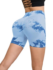 Shorts de fitness pour femmes, personnalisés, en gros, sans couture, unis, élastiques, respirants, imperméables, écologiques, lavés, séchage rapide, haute performance - Product Image 4